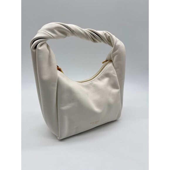 KATE SPADE NY Twirl top handle leather small crossbody bag - White - Picture 7 of 14